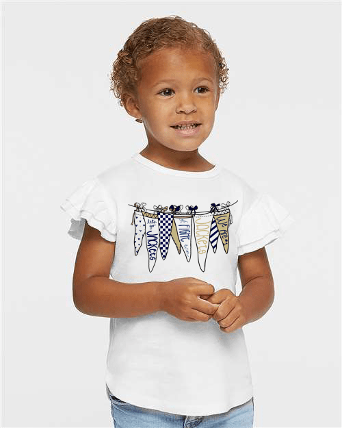 TCC Girls Flutter Sleeve Hanging Pendant Shirt