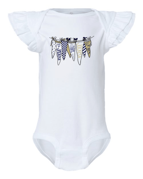 TCC Girls Flutter Sleeve Hanging Pendant Shirt